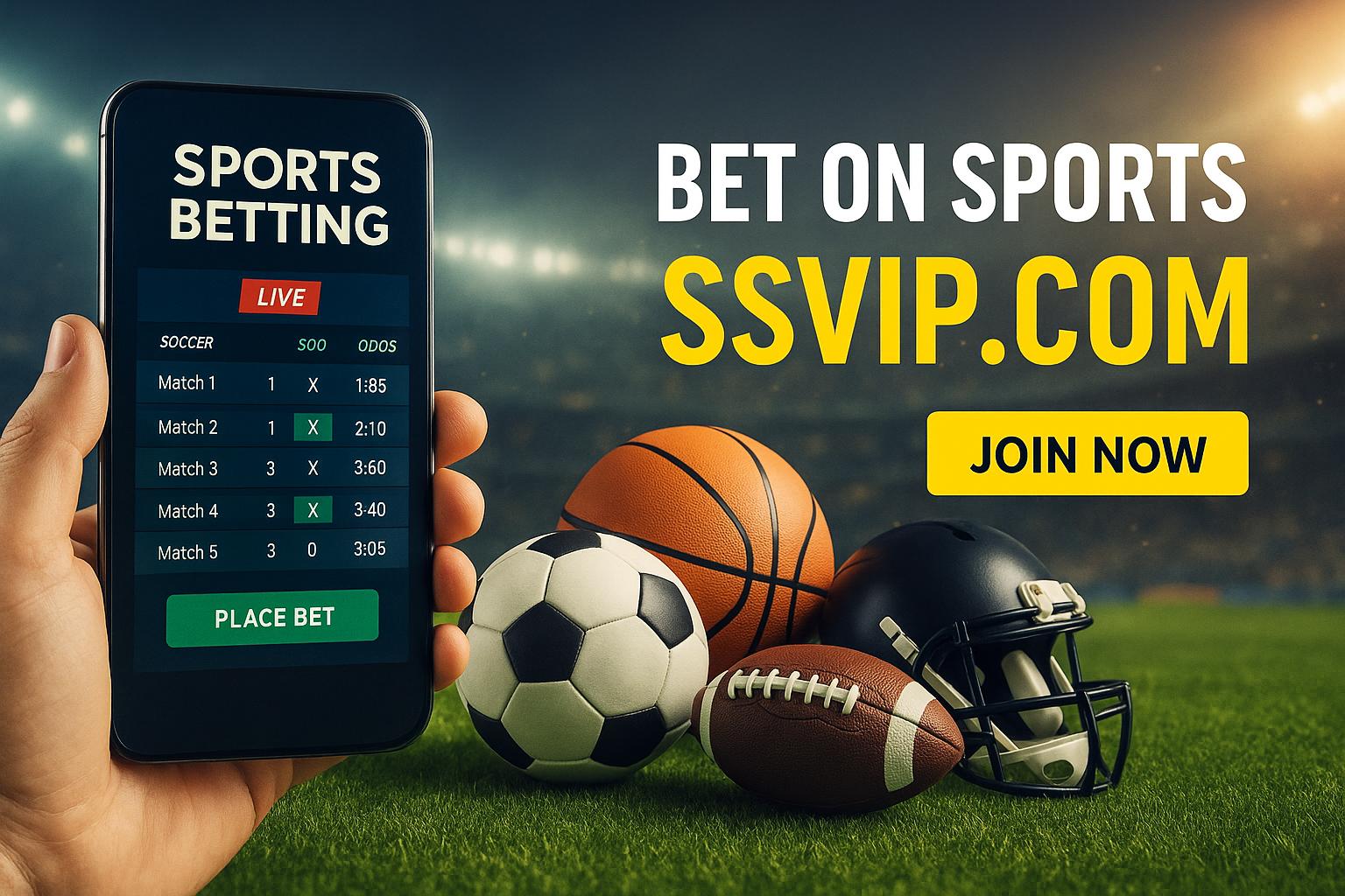 Aposte em apostas esportivas no cassino online SSVIP.COM